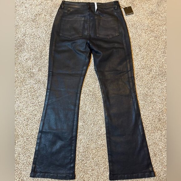 NEW Lola Denim-Billie High-Rise Bootcut Black Coated Stretch Premium Jeans 32 - Picture 10 of 12